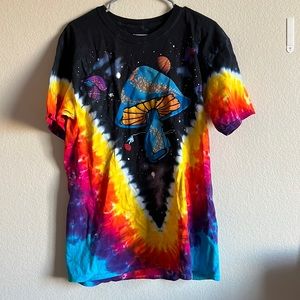Mushroom tie dye shirt